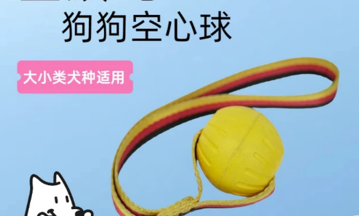 EVA宠物用品 轻便柔软耐咬玩具 带绳穿孔设计 日常训练互动用